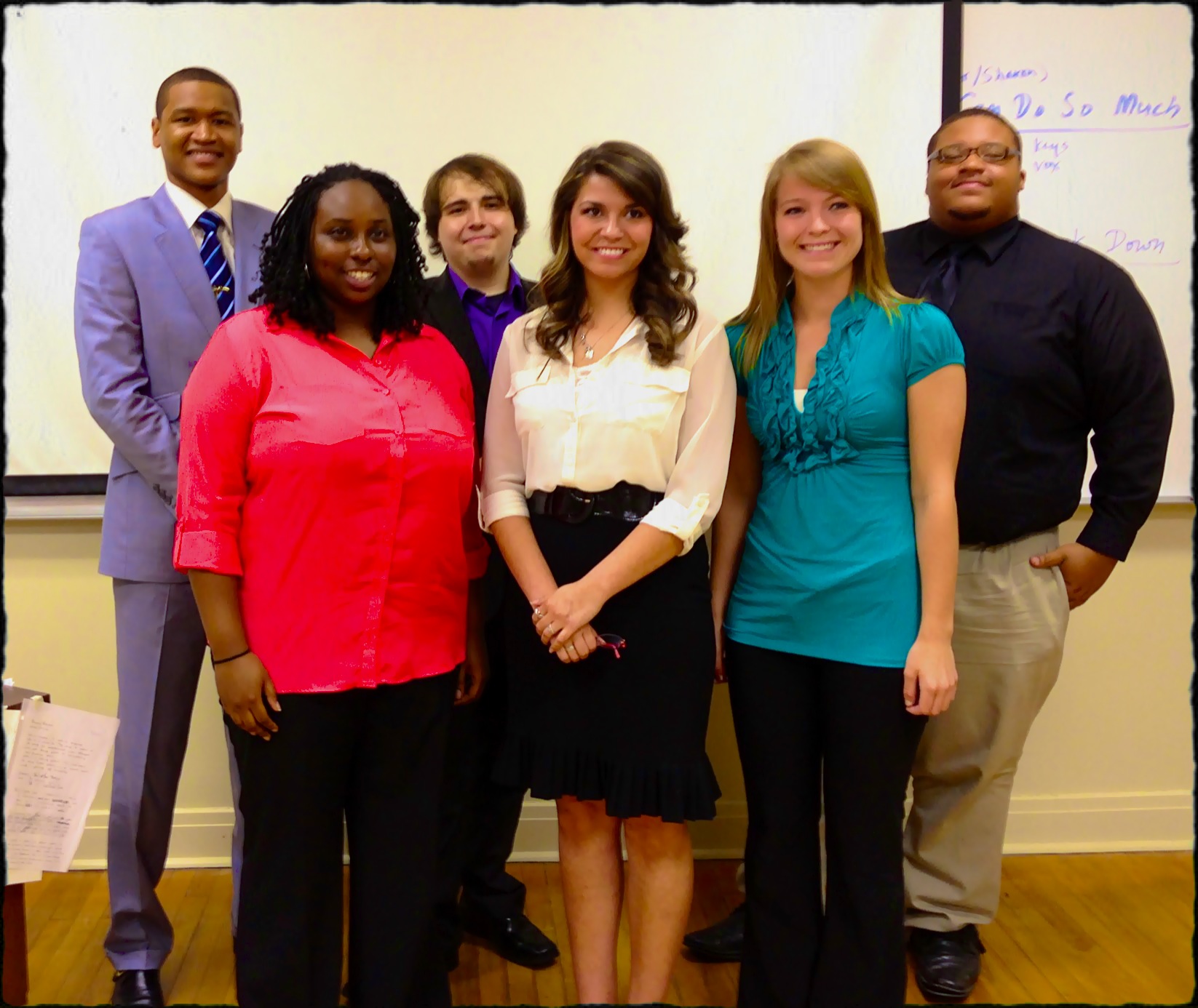 The three teams of Laeitta Wade of Greenville and Lindsey Zweber of Olive Branch; Hyacine Do REGO of Libreville, Gabon, Africa and Alyssa Shetley of Salem, Illinois;  and Matthew Coleman of Jackson and Jeremy Carodine of Cleveland.